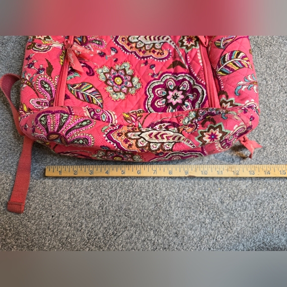 Vera Bradley Pink Paisley Backpack Boho Country Chic Girlhoodcore - Picture 4 of 10